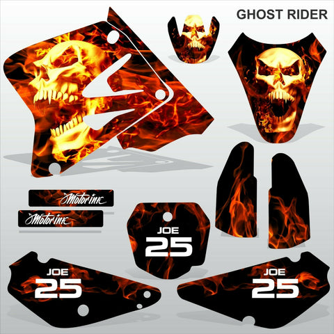 SUZUKI RM 85 2001-2012 GHOST RIDER  motocross racing decals set MX graphics kit