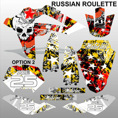 HUSQVARNA 250 450 510 2008-2010 RUSSIAN ROULETTE motocross decals MX graphics