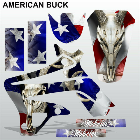 TM MX 125 250 300 450 2008-2014 AMERICAN BUCK motocross decals set MX graphics