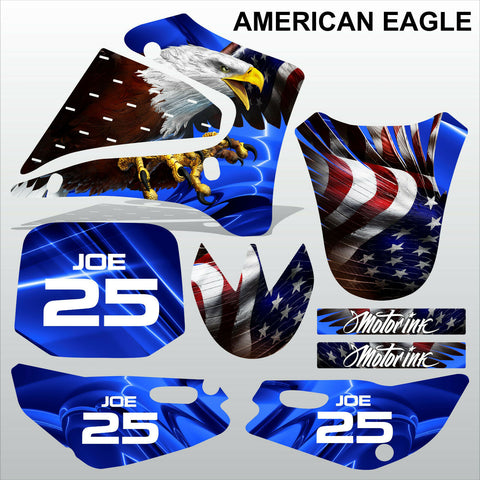 Yamaha TTR125 2000-2007 AMERICAN EAGLE motocross racing decals set MX graphics