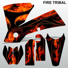 KTM SX 2003-2004 FIRE TRIBAL race motocross decals  stripes set MX graphics kit