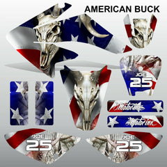 Honda CRF 70-80-100 2002-2012 AMERICAN BUCK motocross decals MX graphics kit