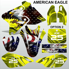 SUZUKI DRZ 400 2002-2012 AMERICAN EAGLE motocross decals set MX graphics stripe
