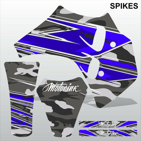 ТМ RACING 50 SPIKES motocross racing decals set MX graphics stripes kit
