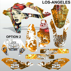 HUSQVARNA CR WR 125 2009-2013 LOS-ANGELES motocross decals set MX graphics kit