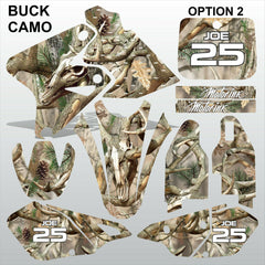 Kawasaki KLX 400 BUCK CAMO motocross racing decals set MX graphics kit