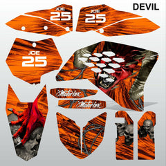 KTM SX 2007-2010 DEVIL PUNISHER motocross decals racing stripes set MX graphics