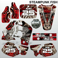 Honda CR500 1989-2001 STEAMPUNK FISH racing motocross decals MX graphics stripe