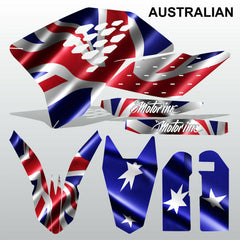 KTM EXC 2008-2011 AUSTRALIAN motocross decals racing stripes set MX graphics