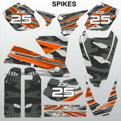 KTM EXC 2003 SPIKES motocross racing decals set MX graphics stripes kit
