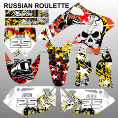 Kawasaki KXF 250 2006-2008 RUSSIAN ROULETTE motocross decals set MX graphics kit