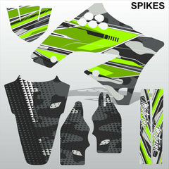 Kawasaki KXF 250 2009-2012 SPIKES motocross racing decals set MX graphics kit