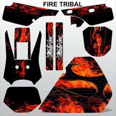 Honda XR 250 1986-1995 FIRE TRIBAL motocross racing decals set MX graphics kit