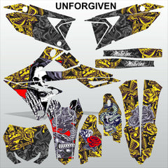 SUZUKI RMZ 450 2018-2021 UNFORGIVEN motocross racing decals set MX graphics kit