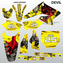 Suzuki RMZ 250 2004-2006 DEVIL PUNISHER motocross racing decals set MX graphics