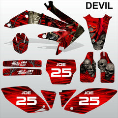 Honda CRF 450 2005-2007 DEVIL PUNISHER motocross decals set MX graphics kit