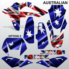 HUSQVARNA CR WR 125 2009-2013 AUSTRALIAN motocross decals set MX graphics kit