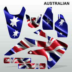Honda CRF 150R 2007-2018 AUSTRALIAN Flag motocross decals MX graphics kit