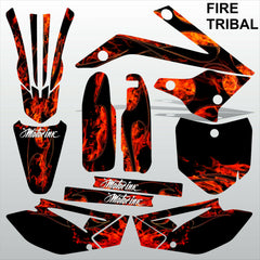 ТМ RACING 85 2013-2021 FIRE TRIBAL motocross racing decals set MX graphics kit