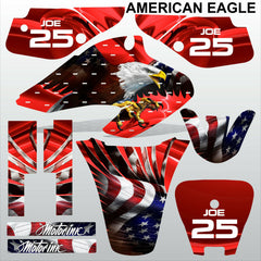 Honda XR 70 2001-2003 AMERICAN EAGLE racing motocross decals set MX graphics kit