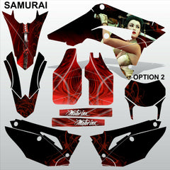 HONDA CR 250 450 2018-2021 SAMURAI motocross racing decals set MX graphics kit