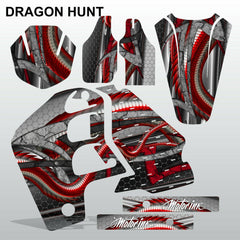 Honda CR500 1989-2001 DRAGON HUNT motocross decals set MX graphics kit