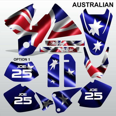 KTM EXC 1998-2000 AUSTRALIAN motocross decals set MX graphics stripe kit