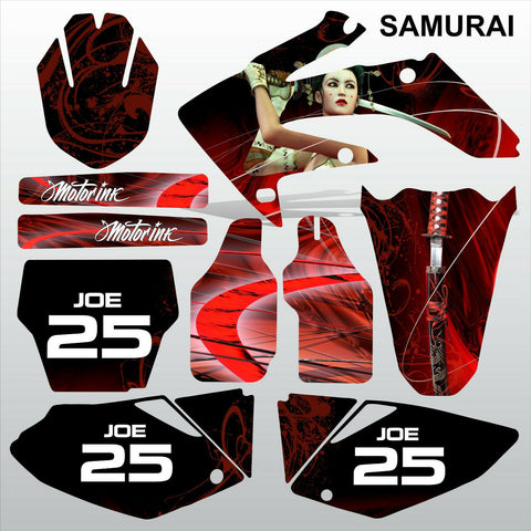 Honda CRF 250 2004-2005 SAMURAI motocross racing decals set MX graphics kit