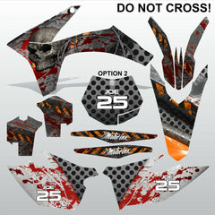 KTM EXC 2012-2013 XC 2011 DO NOT CROSS motocross decals set MX graphics kit