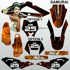 HUSQVARNA CR WR 125 2009-2013 SAMURAI motocross decals set MX graphics kit