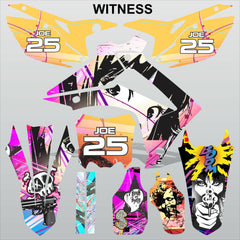 Honda CRF450 2013-2014 CRF250 2014 WITNESS motocross decals MX graphics kit