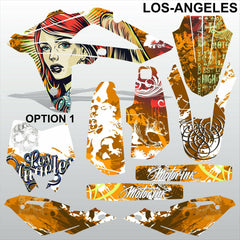 HUSQVARNA CR WR 125 2009-2013 LOS-ANGELES motocross decals set MX graphics kit