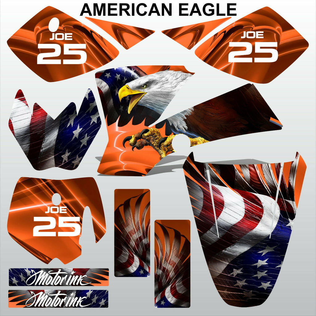 KTM SX 50 2002-2008 AMERICAN EAGLE motocross racing decals stripe MX graphics