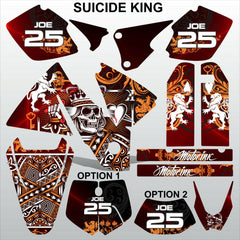 KTM EXC 1998-2000 SUICIDE KING motocross racing decals set MX graphics stripes