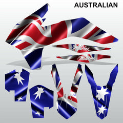 KTM EXC 2014 AUSTRALIAN motocross decals set MX graphics stripe kit