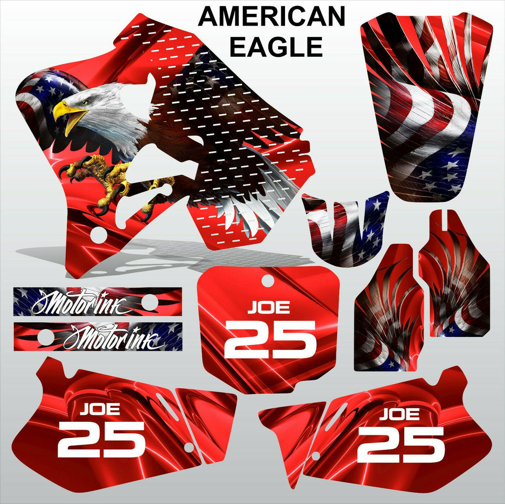 Honda CR125 CR250 95-97 AMERICAN EAGLE motocross decals racing MX graphics kit