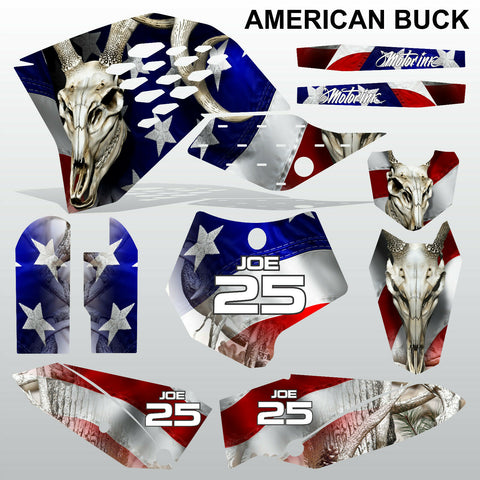KTM SX 65 2009-2012 AMERICAN BUCK motocross racing decals stripe set MX graphics