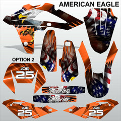 HUSQVARNA CR WR 125 2009-2013 AMERICAN EAGLE motocross decals MX graphics kit