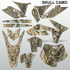 KTM SXF 2011-2012 SKULL CAMO motocross racing decals set MX graphics stripes kit