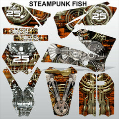 KTM SX 85-105 2006-2012 STEAMPUNK FISH motocross racing decals set MX graphics