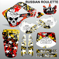 Kawasaki KX 125-250 1999-2002 RUSSIAN ROULETTE motocross decals set MX graphics