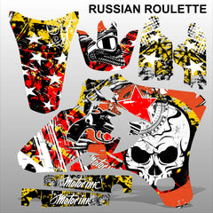 Yamaha YZF 250 450 2003-2005 RUSSIAN ROULETTE motocross decals set MX graphics