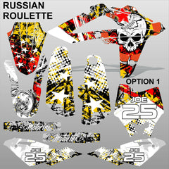 HUSQVARNA CR WR 125 2009-2013 RUSSIAN ROULETTE motocross decals set MX graphics