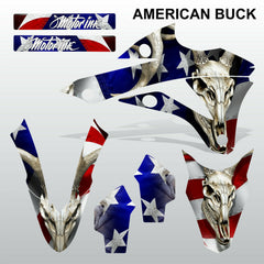 Kawasaki KX 85-100 2014-2015 AMERICAN BUCK motocross decals set MX graphics kit