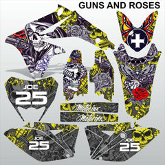 SUZUKI RMX 450Z 2011-2013 GUNS AND ROSES motocross racing decals MX graphics kit