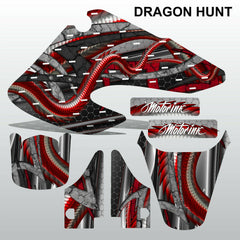 Honda XR 50 2000-2003 DRAGON HUNT motocross decals stripes MX graphics kit