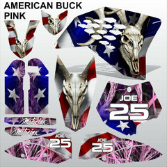 KTM SX 2007-2010 AMERICAN BUCK PINK motocross racing decals set MX graphics kit