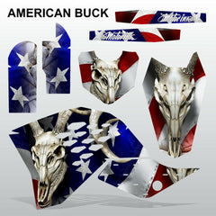 KTM SX 65 2009-2012 AMERICAN BUCK motocross racing decals stripe set MX graphics