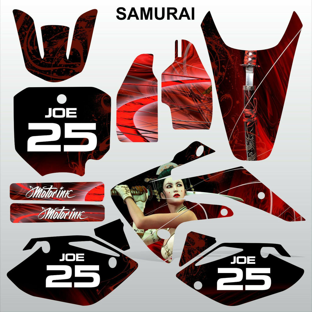 Honda CRF 150R 2007-2018 SAMURAI motocross racing decals set MX graphics kit