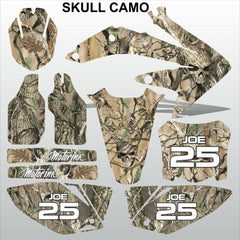 Honda CRF 450 2008 SKULL CAMO motocross racing decals set MX graphics stripes